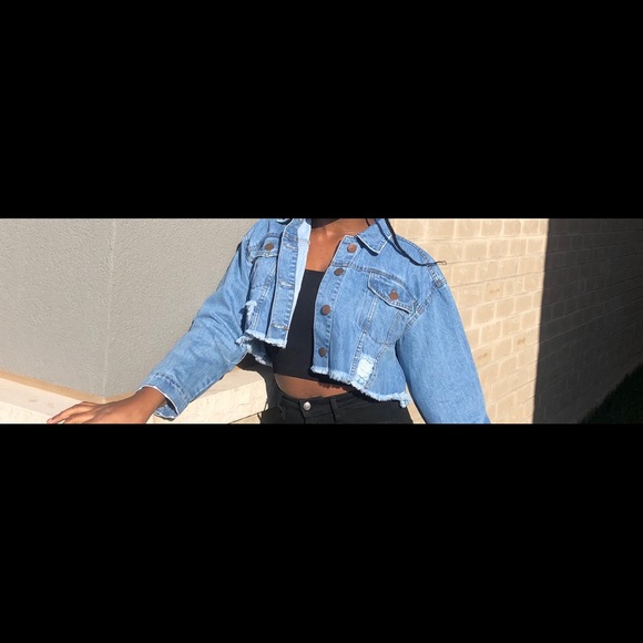 Blue Ripped Denim Jack - Picture 2 of 3